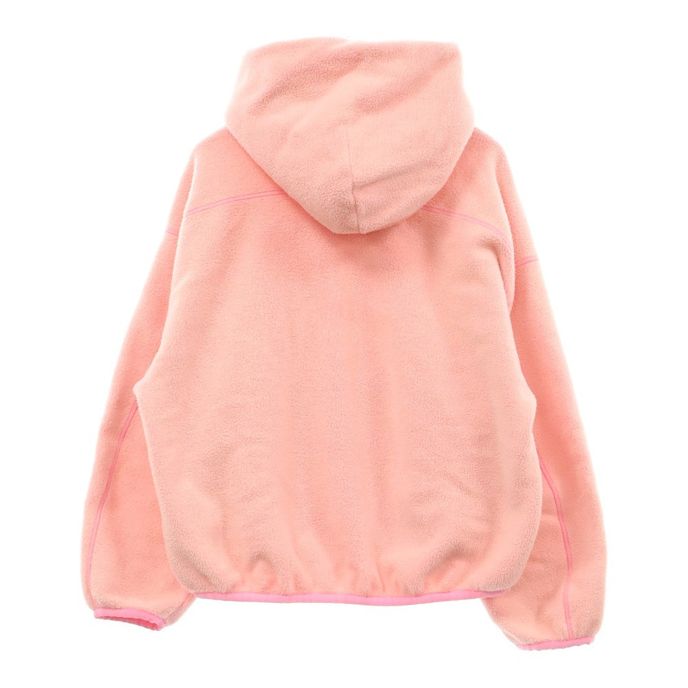 ALEXANDER WANG(アレキサンダーワン) カンガルーポケット ロゴ フリース プルオーバーパーカー ピンク レディース