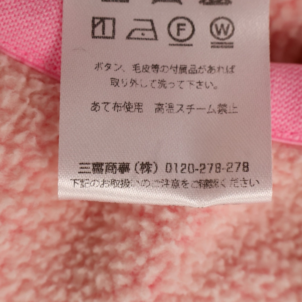 ALEXANDER WANG(アレキサンダーワン) カンガルーポケット ロゴ フリース プルオーバーパーカー ピンク レディース