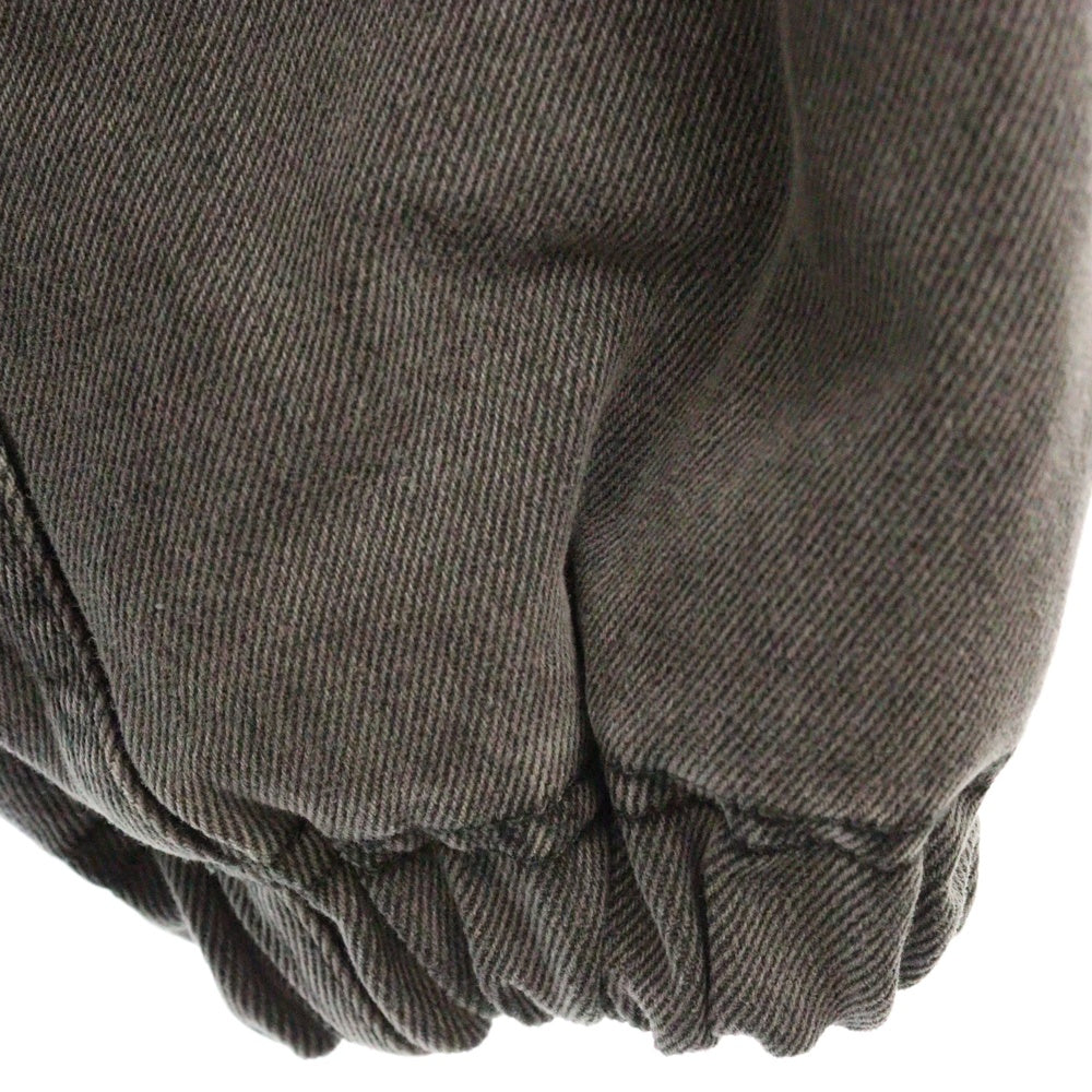 PATOU(パトゥー) 23AW オーバーサイズ シャーリング デニムジャケット ブラック レディース 23A-0U023-0081