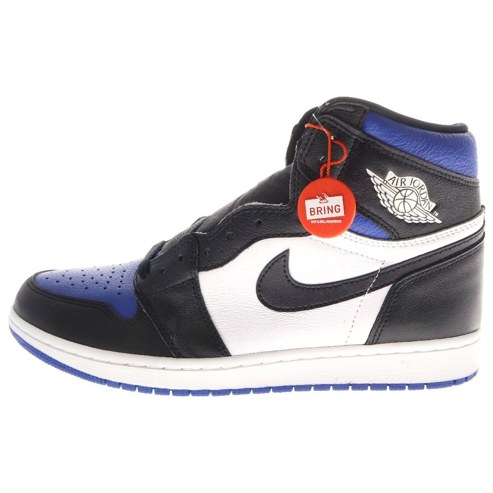 NIKE(ナイキ) AIR JORDAN 1 RETRO HIGH OG ROYAL TOE エア ジョーダン 1 レトロ ロイヤル トゥ ハイカットスニーカー ブルー/ブラック/ホワイト US11/29cm 555088-041