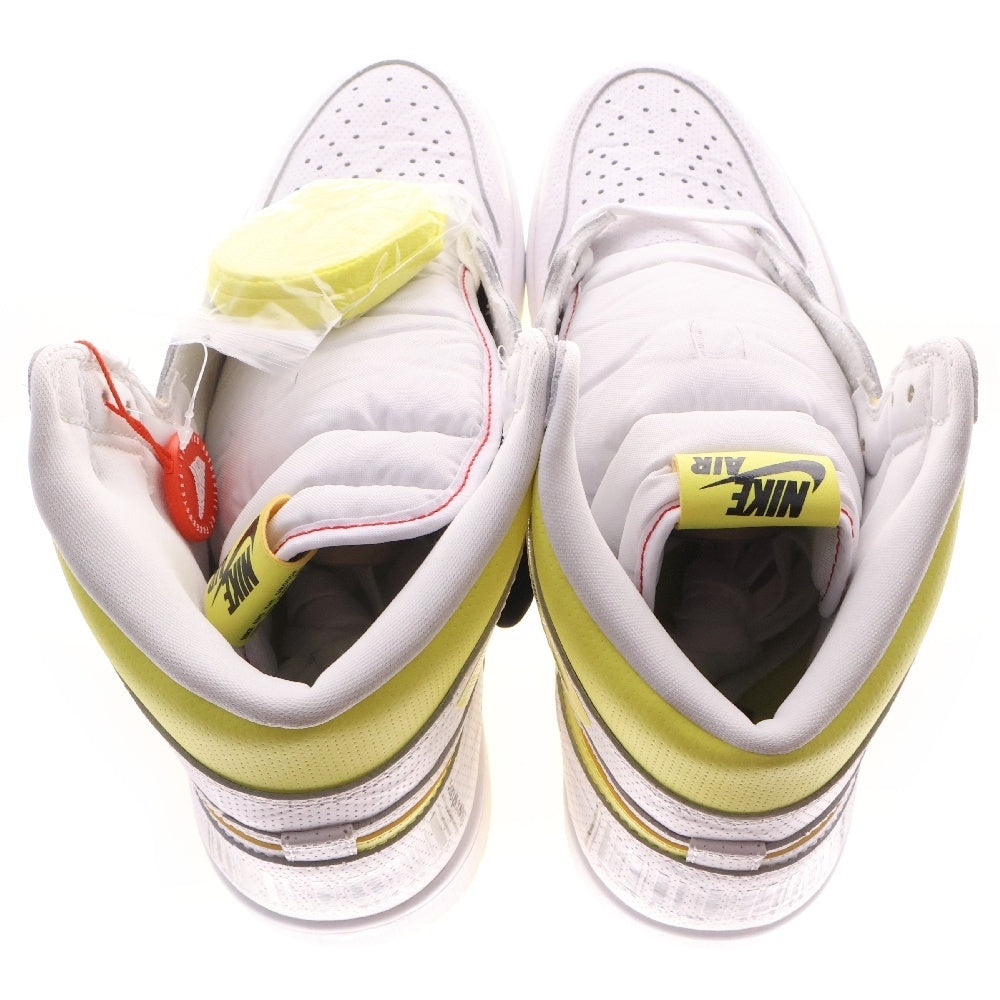 NIKE(ナイキ) AIR JORDAN 1 RETRO HIGH OG FIRST CLASS FLIGHT エアジョーダン 1 レトロ ファーストクラス ハイカットスニーカー ホワイト/イエロー US11/29cm 555088-170