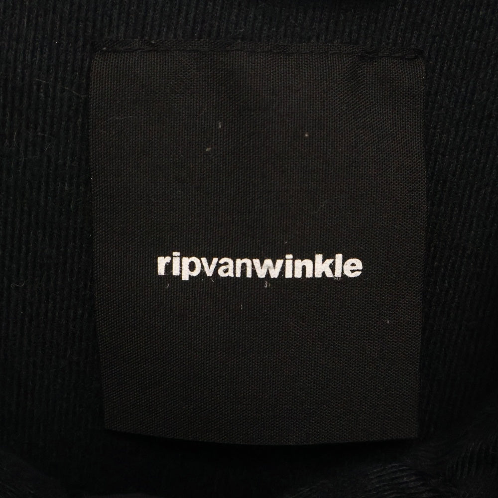 ripvanwinkle(リップヴァンウィンクル) ハーフジップ アノラック ナイロン ジャケット ブラック R14AW-060