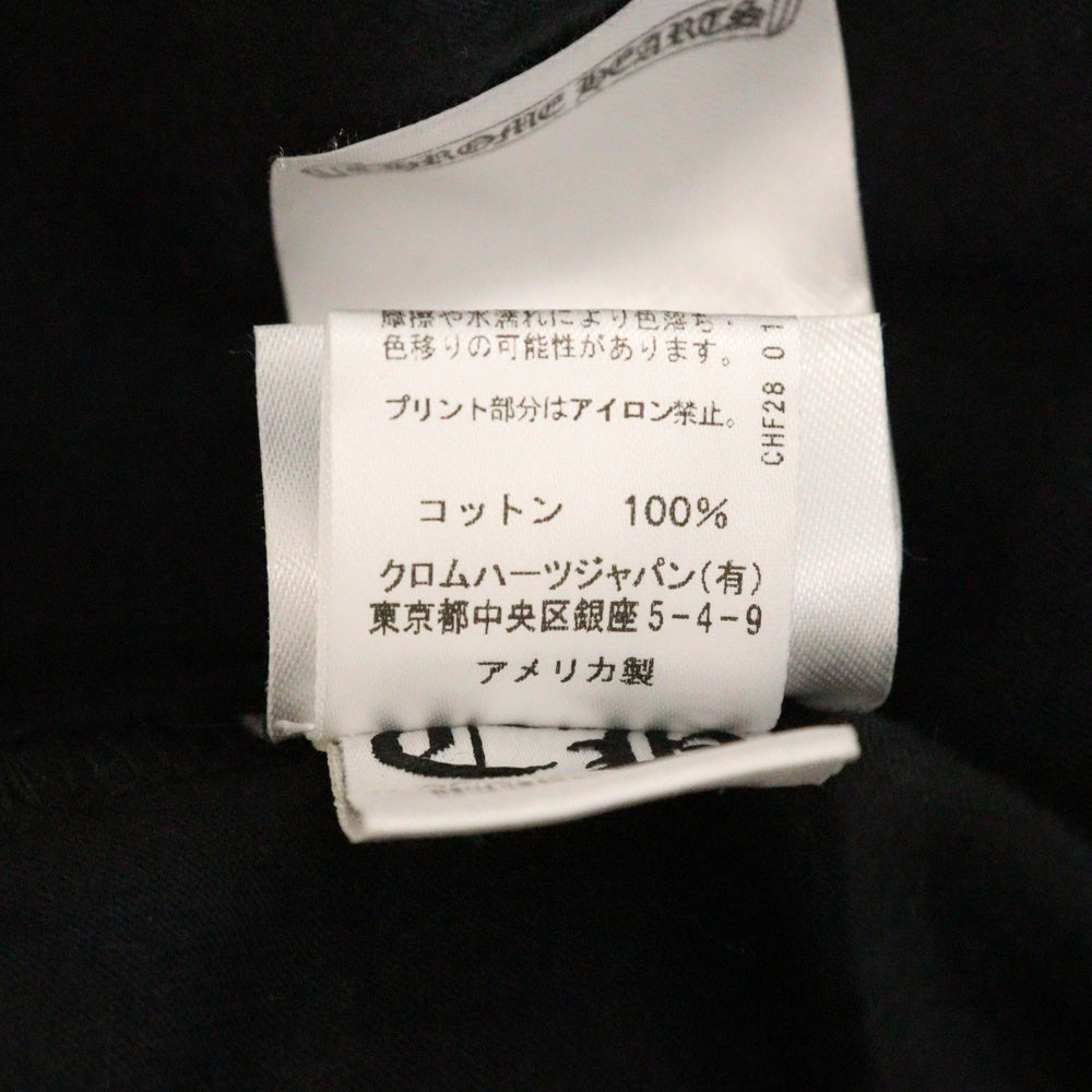 CHROME HEARTS(クロムハーツ) 24SS Graveyard Cemetery Cross L/S Tee グレイブヤード セメタリークロス 長袖Tシャツ カットソー ブラック