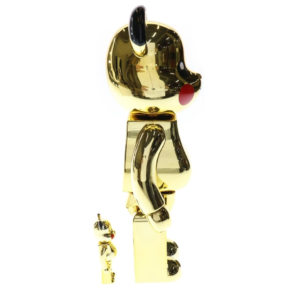 MEDICOM TOY(メディコムトイ) BE@RBRICK WORLD WIDE TOUR 3 25th 25周年 開催記念商品 ベアブリック ピカチュウ ゴールド クローム フィギュア ゴールド