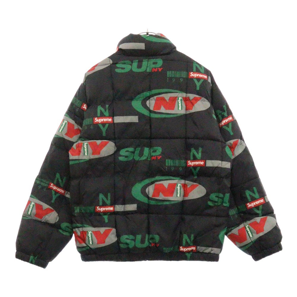 SUPREME(シュプリーム) 18AW NY Reversible Puffy Jacket フォトプリントリバーシブルジャケット ブラック
