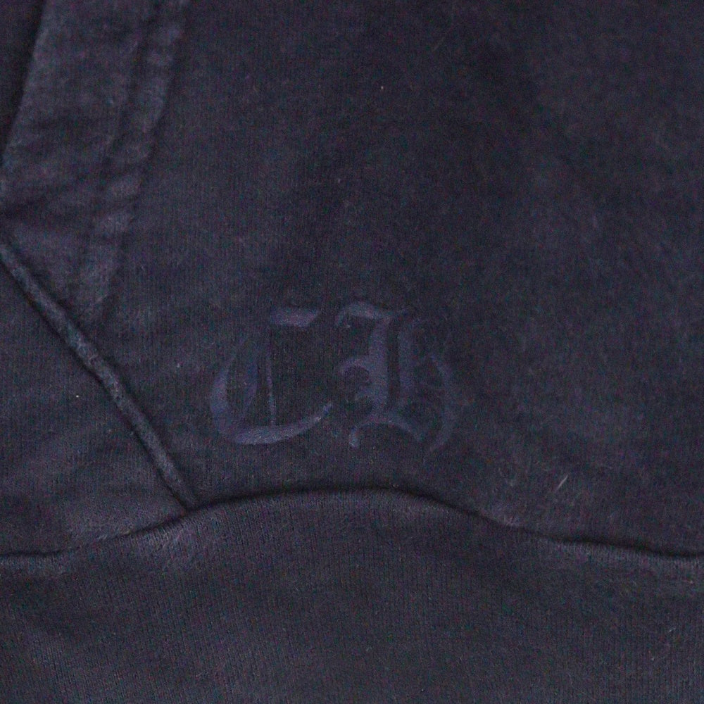 CHROME HEARTS(クロムハーツ) Yellow Sleeve Logo Pullover Hoodie オンライン限定 イエロースリーブロゴプルオーバーフーディ パーカー ブラック/イエロー