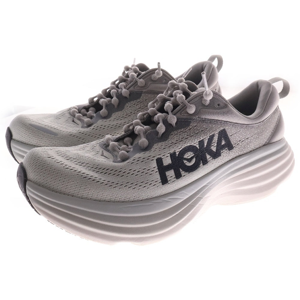HOKA ONE ONE(ホカオネオネ) BONDI 8 ボンダイ メッシュ ローカットスニーカー グレー US9D/27cm 1123202