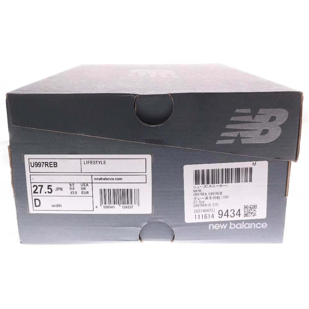 New Balance(ニューバランス) U997REB スエード ローカットスニーカー グレー US9.5/27.5cm