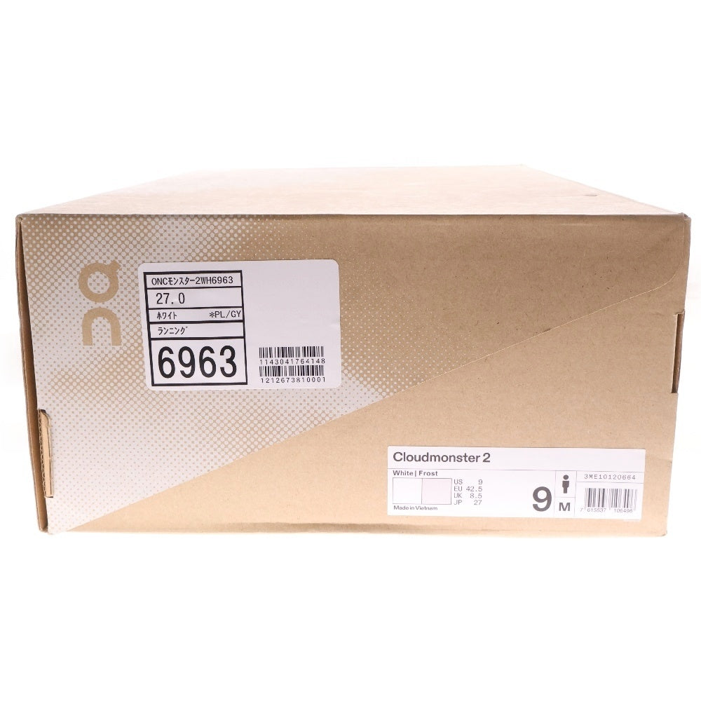 On(オン) Cloudmonster 2 クラウドモンスター ローカットスニーカー グレー US9/27cm 3ME10120664
