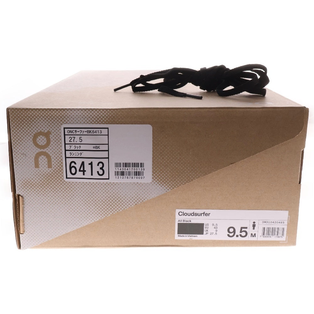 On(オン) Cloudsurfer クラウドサーファー ローカットスニーカー ブラック US9.5/27.5cm 3MD10420485