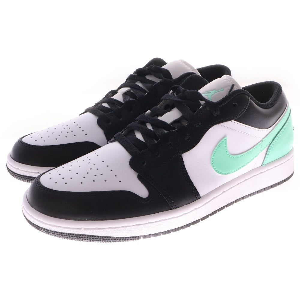 NIKE(ナイキ) AIR JORDAN 1 LOW エアジョーダン ローカットスニーカー ブラック/ホワイト/ライトグリーン US10/28cm 553558-131