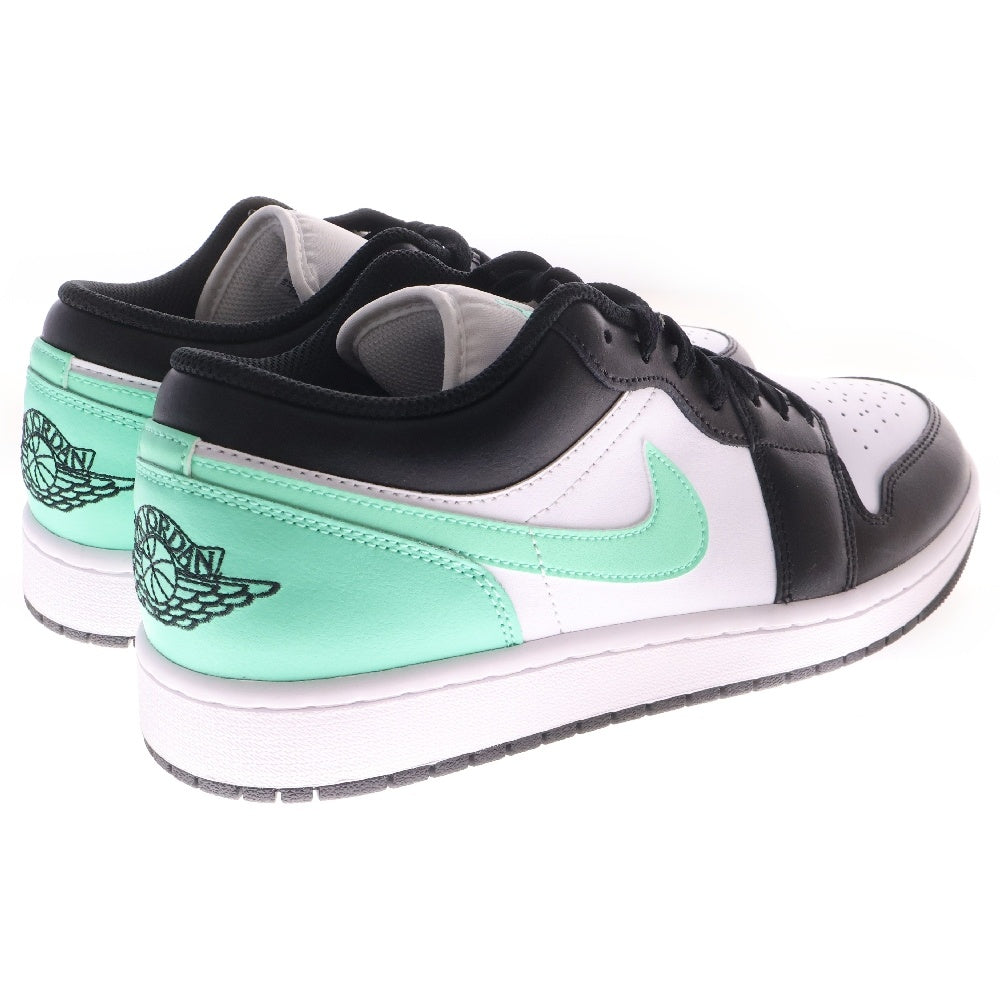 NIKE(ナイキ) AIR JORDAN 1 LOW エアジョーダン ローカットスニーカー ブラック/ホワイト/ライトグリーン US10/28cm 553558-131