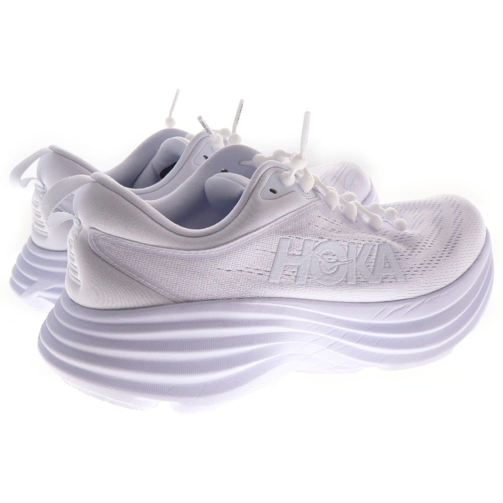 HOKA ONE ONE(ホカオネオネ) BONDI 8 ボンダイ メッシュ ローカットスニーカー ホワイト US9D/27cm 1123202