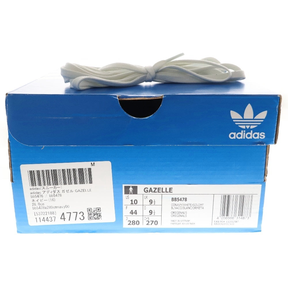 adidas(アディダス) GAZELLE ガゼル スエード ローカットスニーカー ネイビー US190/28cmBB5478