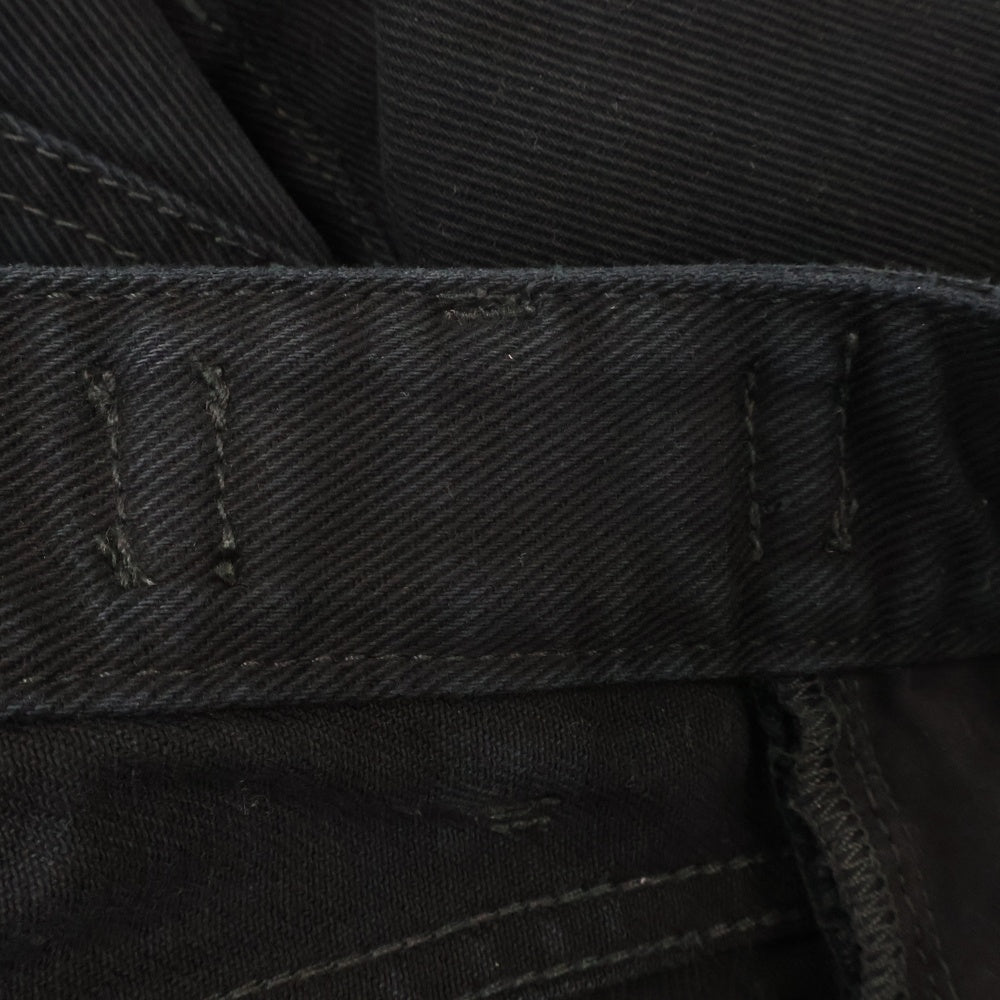 BALENCIAGA(バレンシアガ) 23AW Rips Loose Fit Jeans ニークラッシュ ルーズフィットジーンズ デニムパンツ ブラック 745149 TNW11