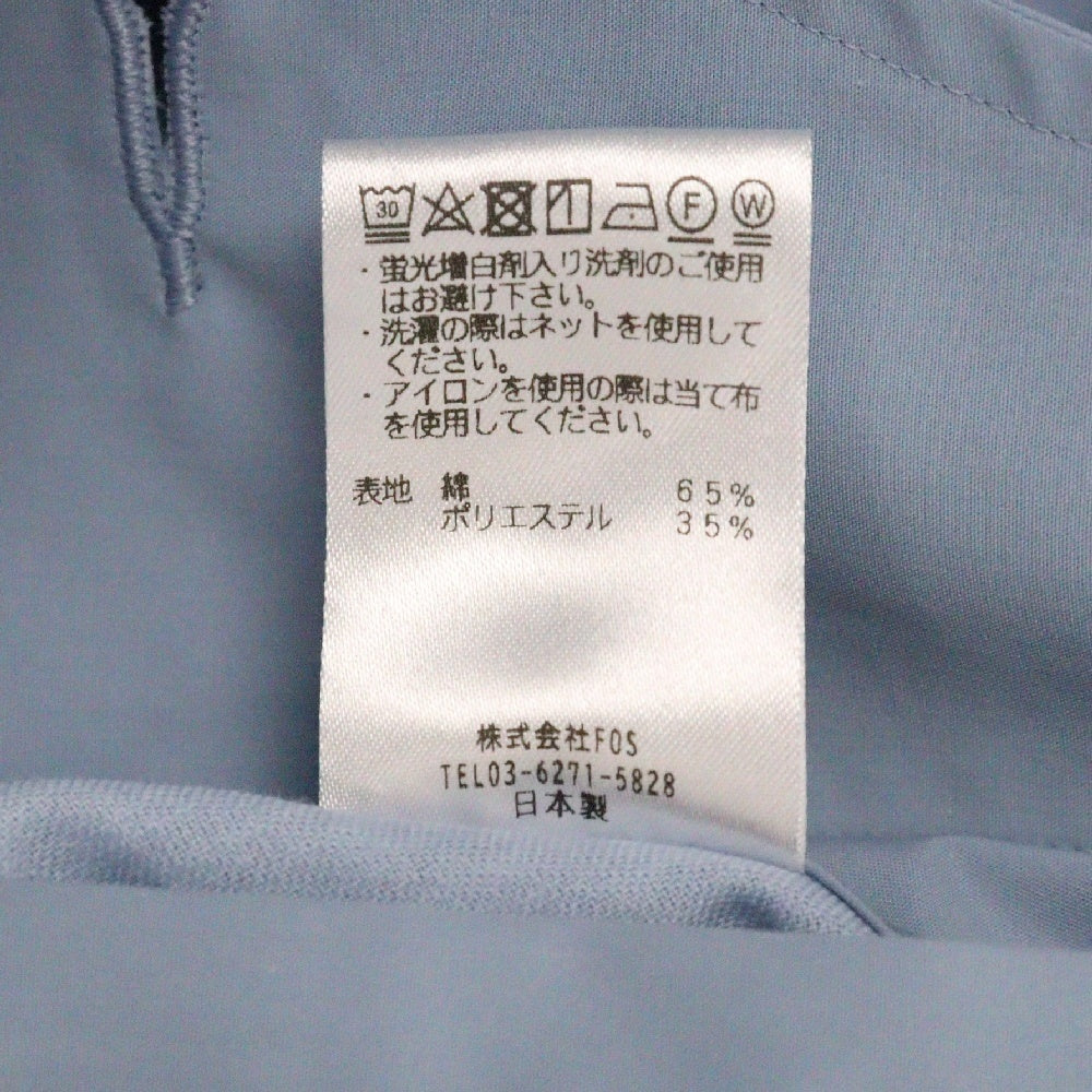 FUMITO GANRYU(フミトガンリュウ) 23SS M-51 ミリタリー クレリック 長袖 シャツジャケット ブルー FU9-BL-02
