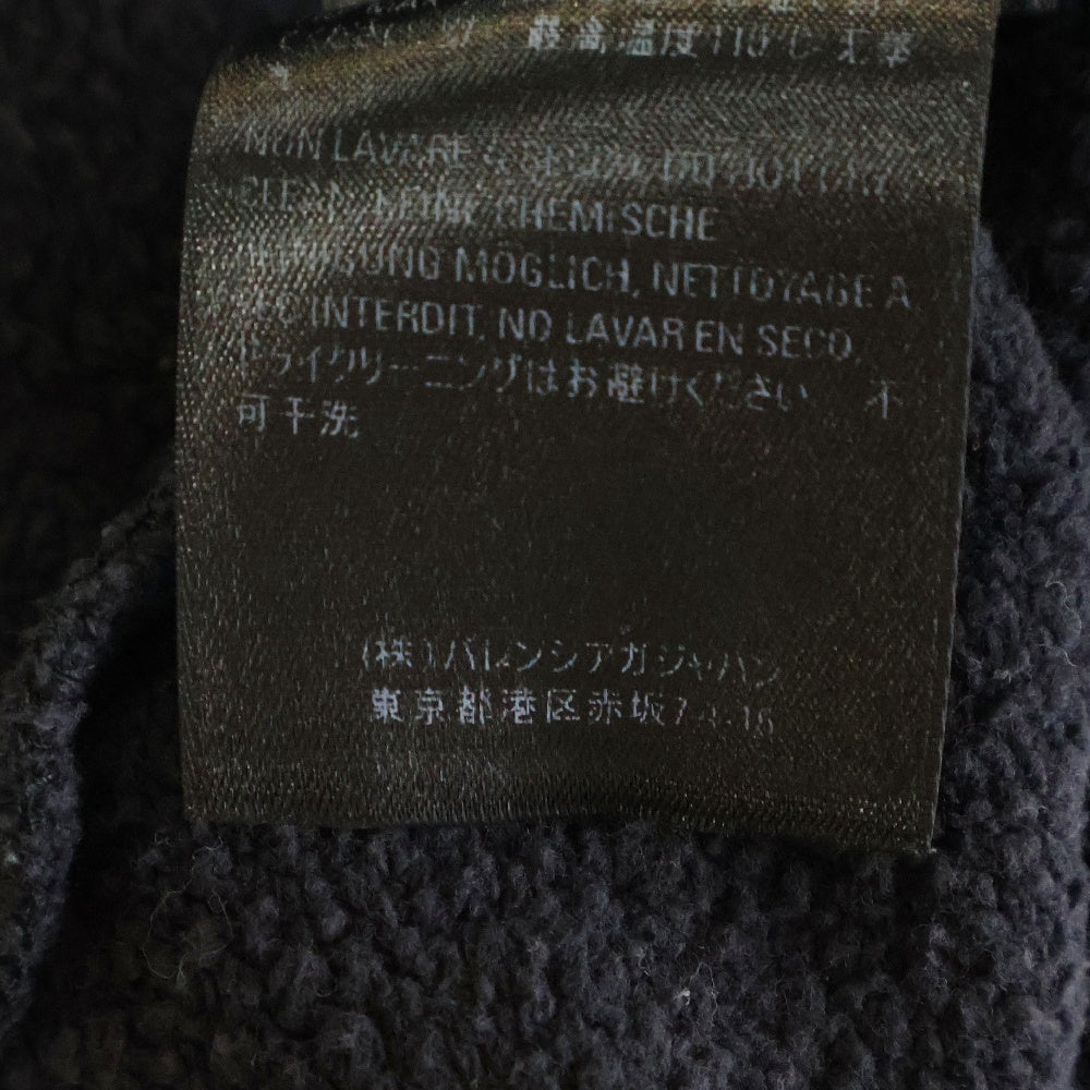 BALENCIAGA(バレンシアガ) 19AW ロゴプリント スウェット プルオーバーパーカー ブラック 558143 TFV31