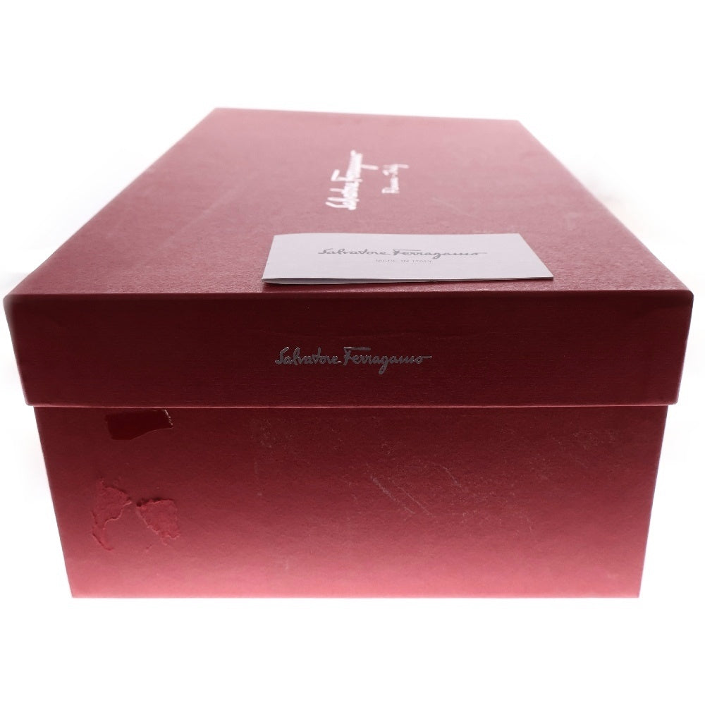 Salvatore Ferragamo(サルヴァトーレ フェラガモ) ウイングチップ レースレス レザー ビジネスシューズ ブラウン 42221