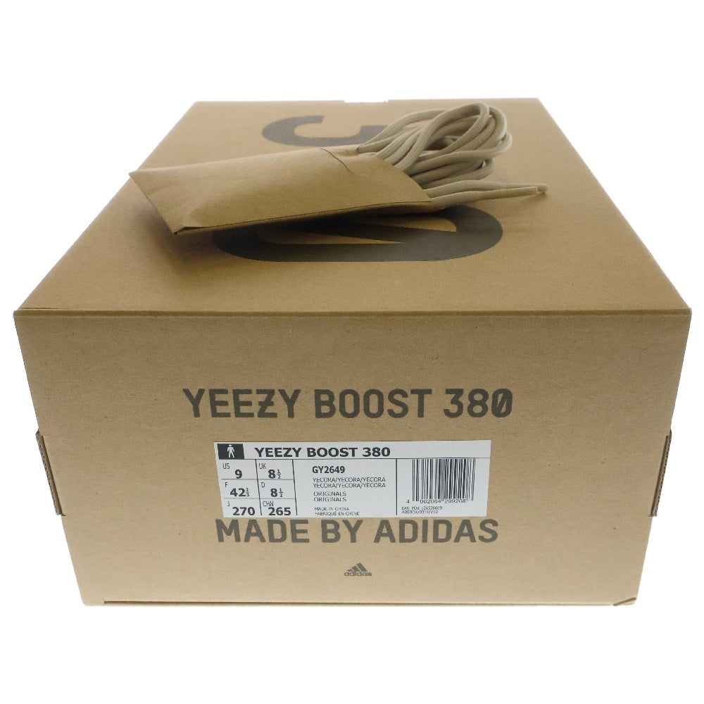 adidas(アディダス) YEEZY BOOST 380 YECORAITE RF イージー ブースト イェコーラ リフレクティブ ローカットスニーカー ホワイト×ベージュ US9/27cm GY2649