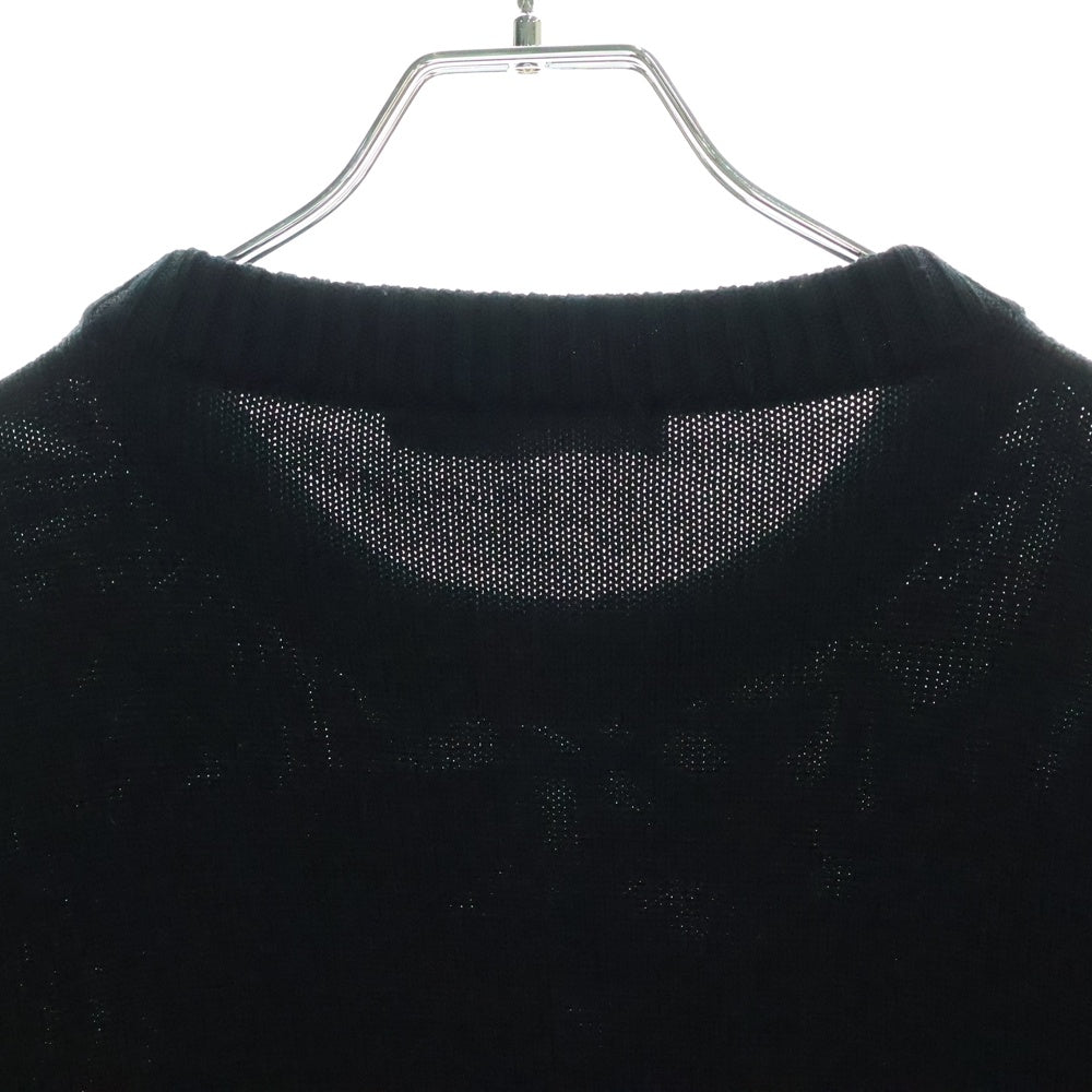 LOUIS VUITTON(ルイヴィトン) 21AW LVVスポーツチーム クルーネック ニット セーター ブラック/レッド RM221 ZLL HMN64W