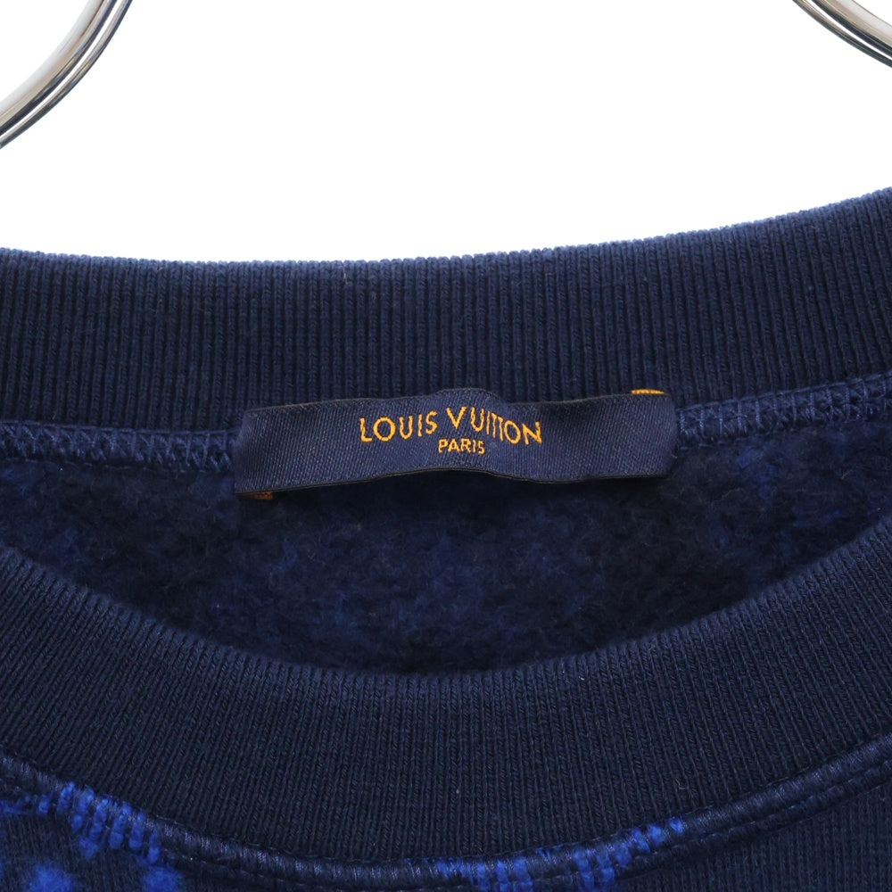 LOUIS VUITTON(ルイヴィトン) 19AW FULL MONOGRAM JACQUARD CREWNECK SWEAT フルモノグラムジャガードクルーネックスウェットトレーナー ネイビー RM192M NPN HHY14W