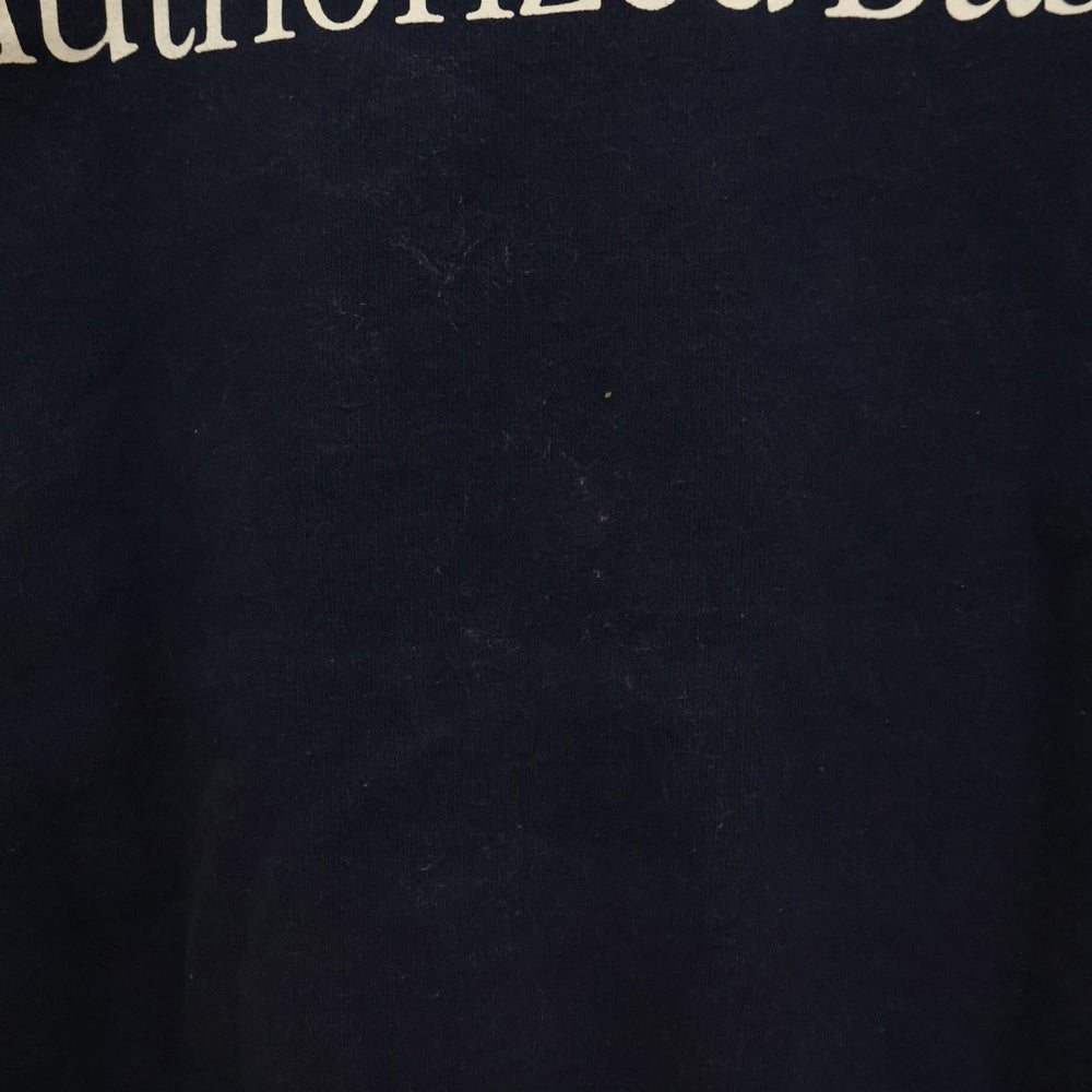 THE BLACK EYE PATCH(ブラックアイパッチ) BEP OS Logo Crew Sweat ロゴプリントクルーネックスウェットトレーナー ネイビー