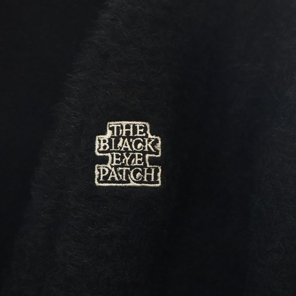 THE BLACK EYE PATCH(ブラックアイパッチ) OG LABEL MOHAIR CARDIGAN ロゴパッチ付き カーディガン ブラック