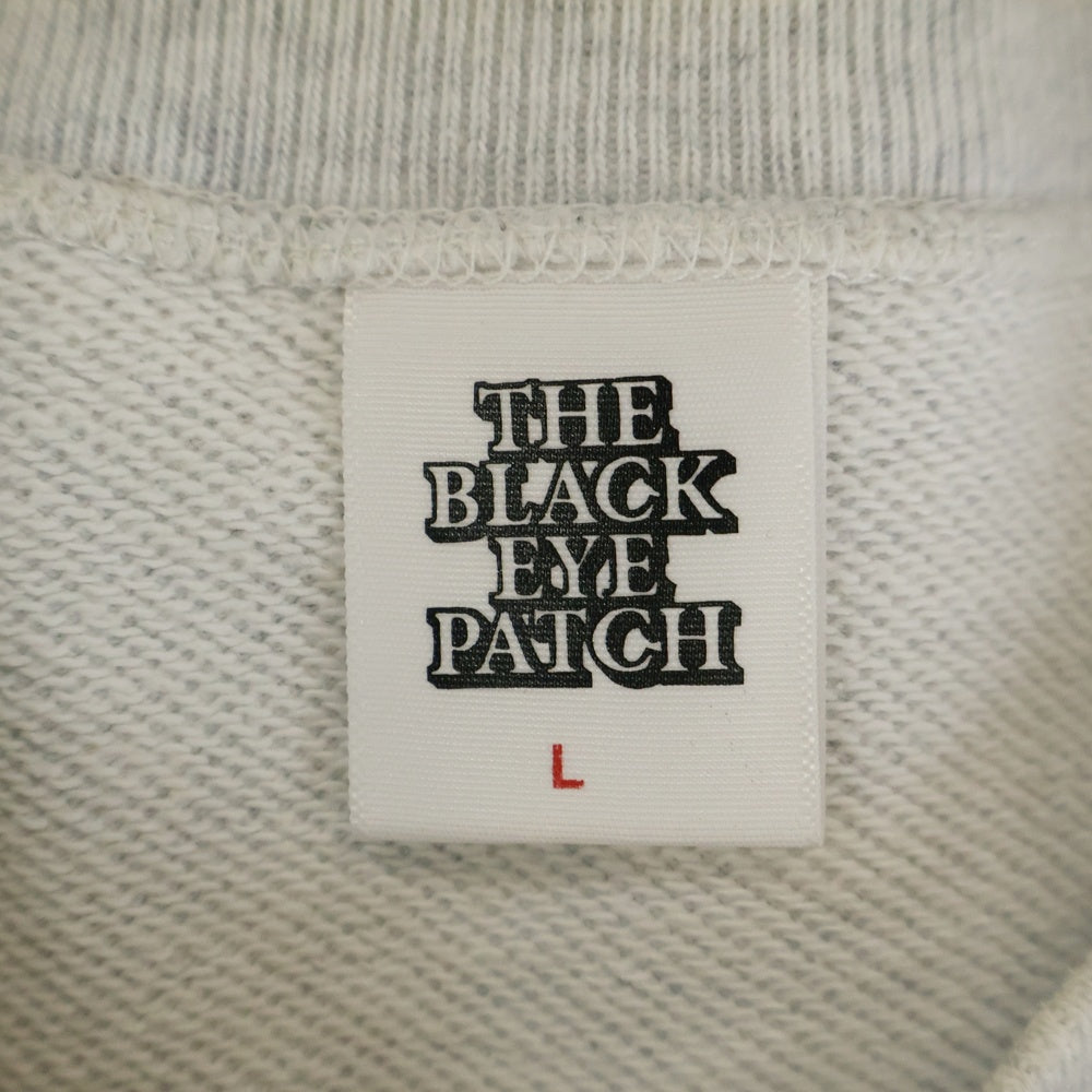 THE BLACK EYE PATCH(ブラックアイパッチ) BEP OS Logo Crew Sweat ロゴプリントクルーネックスウェットトレーナー グレー