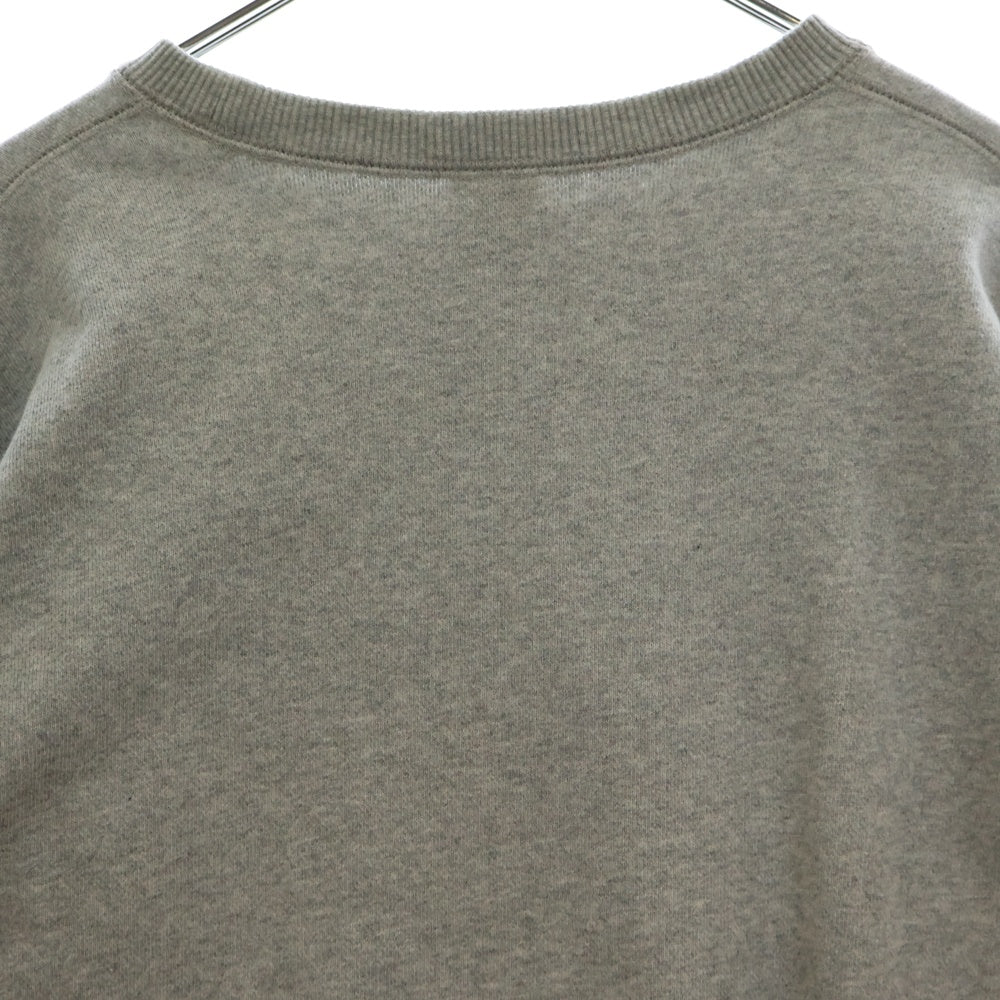 THE BLACK EYE PATCH(ブラックアイパッチ) FINANCAL LOGO CREWSWEAT ロゴ刺繍 クルーネックスウェットトレーナー グレー