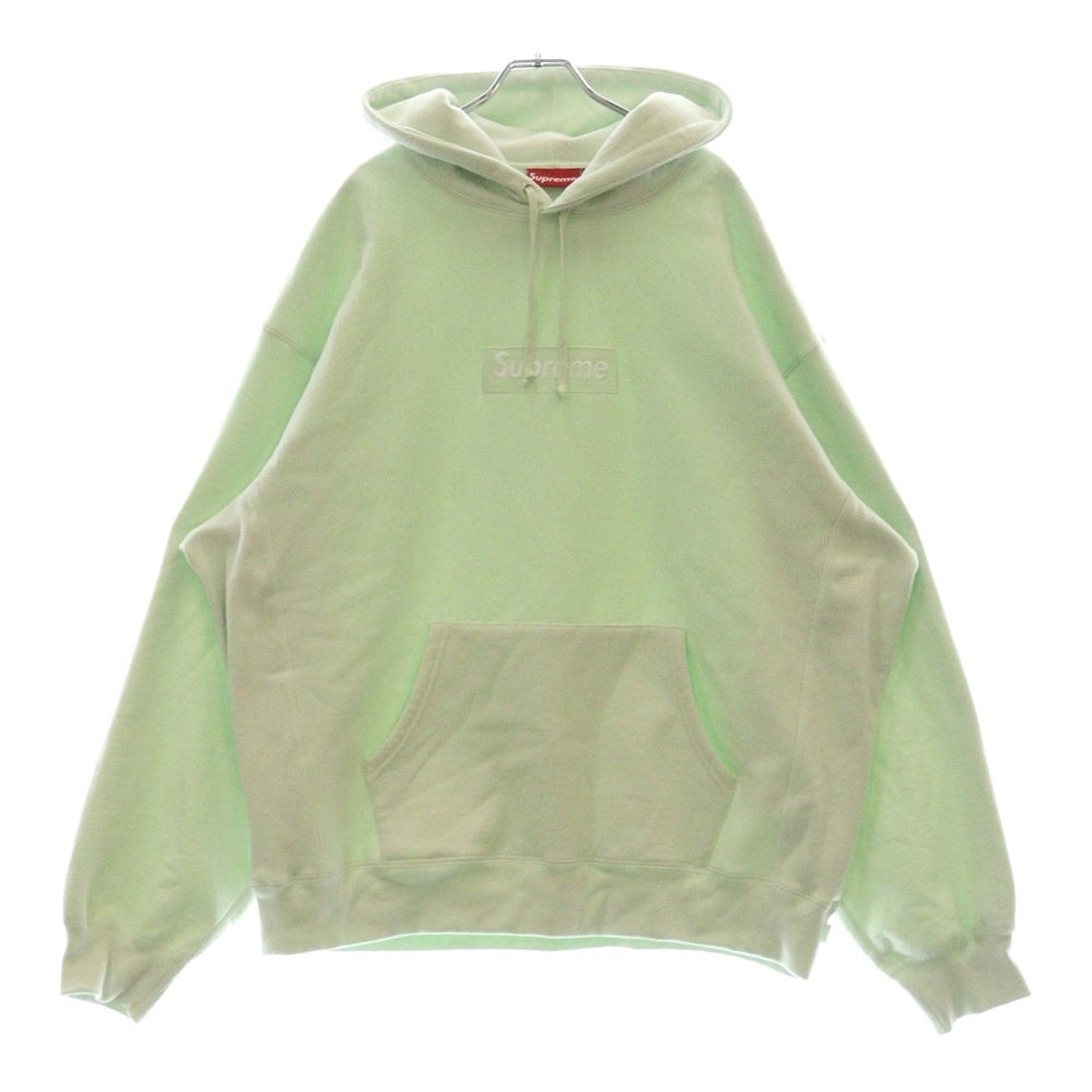 SUPREME(シュプリーム) 23AW Box Logo Hooded Sweatshirt ボックス ロゴ フーディー スウェットプルオーバーパーカー ライトグリーン