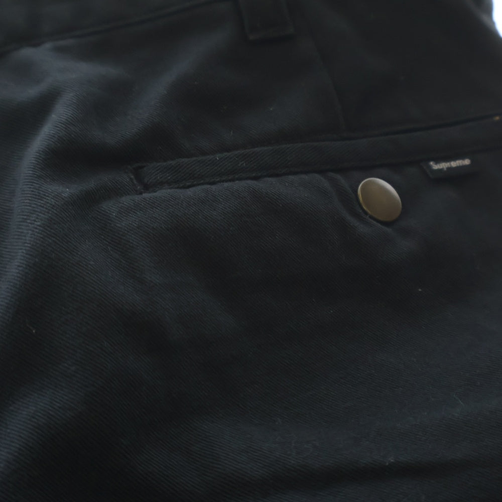 SUPREME(シュプリーム) Work Pant ワーク ツイル チノ ロングパンツ ブラック