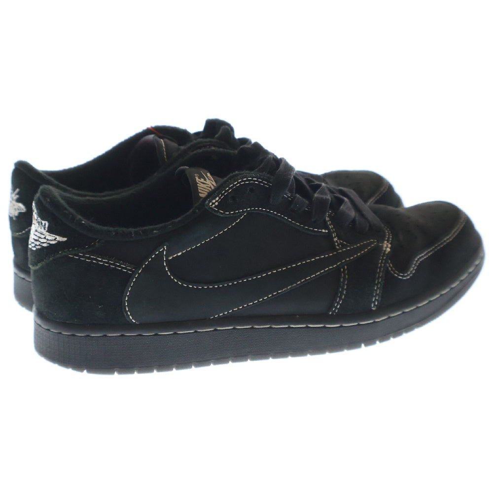 NIKE(ナイキ) ×TRAVIS SCOTT AIR JORDAN 1 LOW OG SP BLACK PHANTOM トラヴィススコット エアジョーダン1 OG ブラックファントム ローカットスニーカー US10/28cm DM7866-001