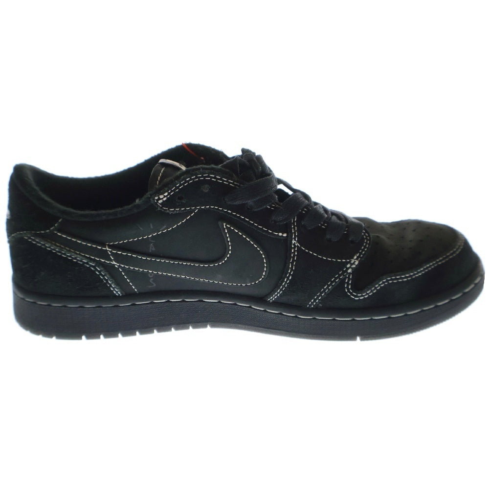 NIKE(ナイキ) ×TRAVIS SCOTT AIR JORDAN 1 LOW OG SP BLACK PHANTOM トラヴィススコット エアジョーダン1 OG ブラックファントム ローカットスニーカー US10/28cm DM7866-001