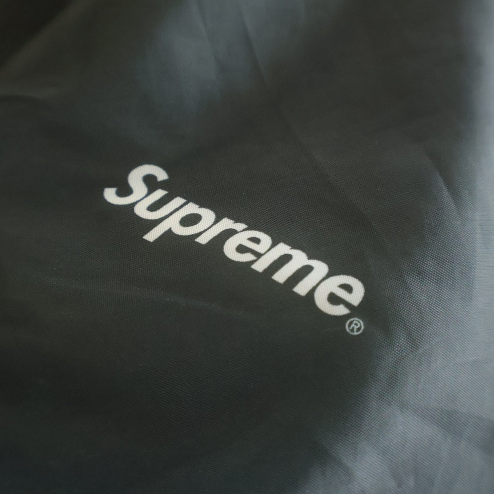 SUPREME(シュプリーム) 17AW Hooded Logo Half Zip フーデッド ロゴ ハーフジップ カモフラ プルオーバー ジャケット イエロー/カーキ