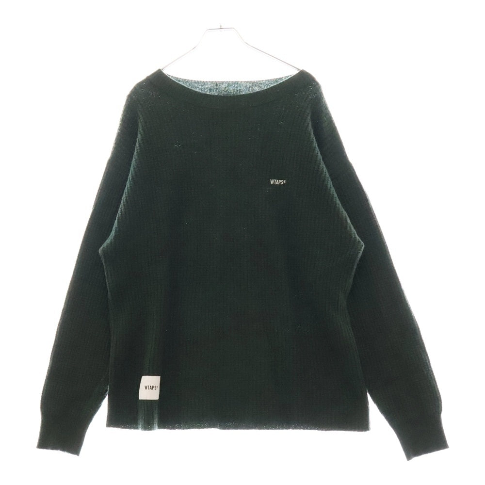 WTAPS(ダブルタップス) 19AW WAFFLE/SWEATER.WOOL ワッフル セーター ウール オートミール セーター カーキ 192MADT-KNM04
