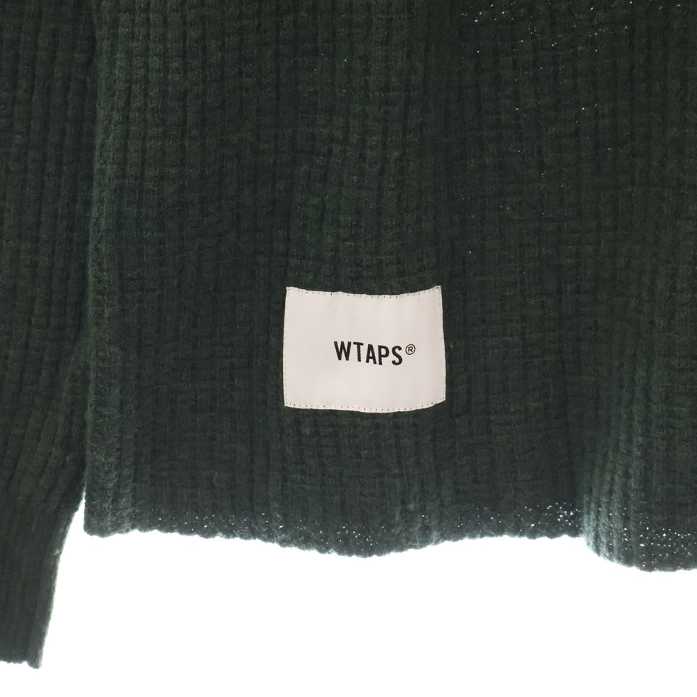 WTAPS(ダブルタップス) 19AW WAFFLE/SWEATER.WOOL ワッフル セーター ウール オートミール セーター カーキ 192MADT-KNM04