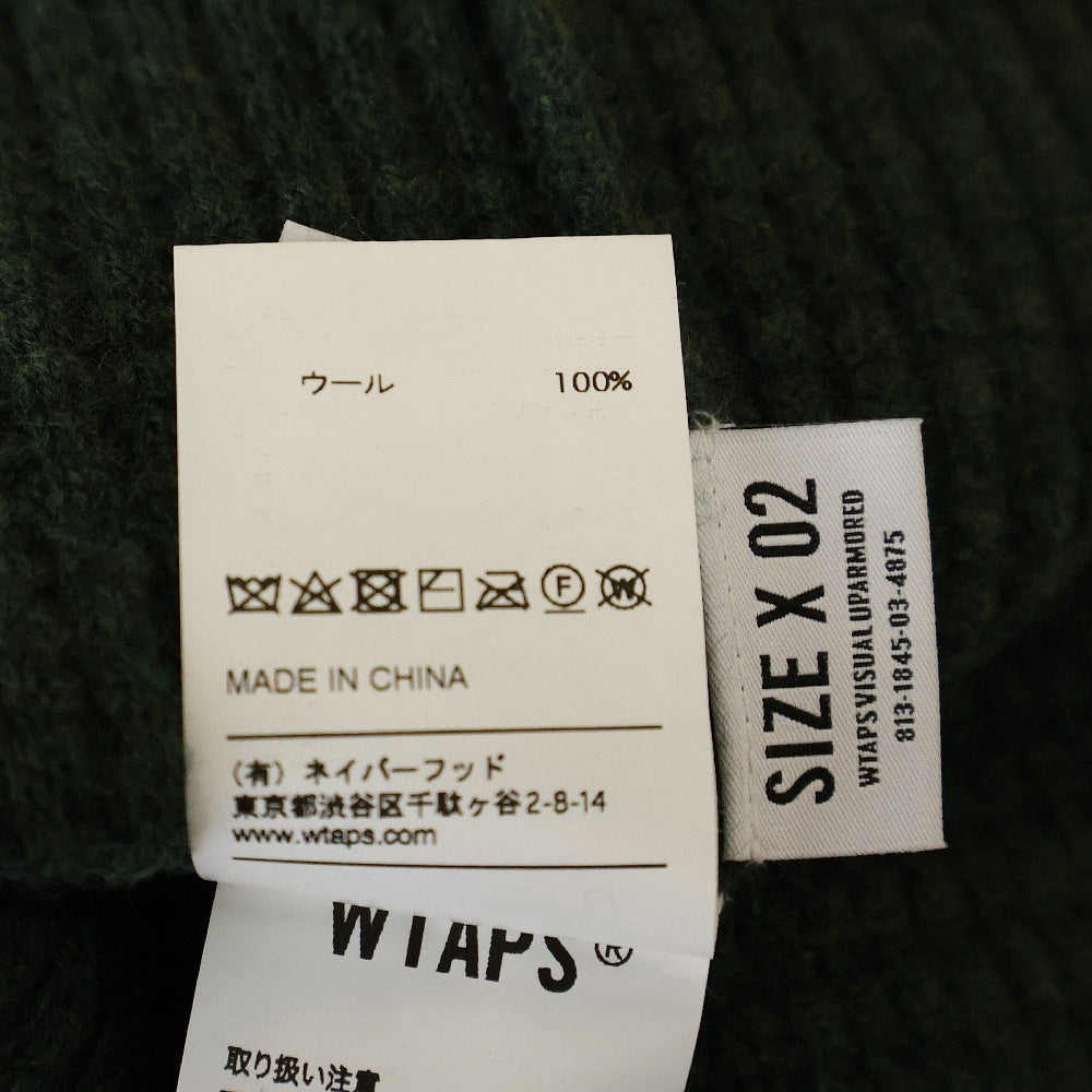 WTAPS(ダブルタップス) 19AW WAFFLE/SWEATER.WOOL ワッフル セーター ウール オートミール セーター カーキ 192MADT-KNM04