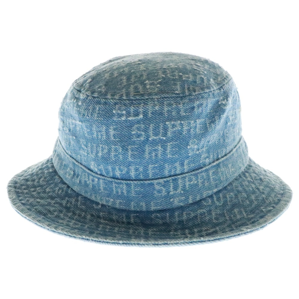 SUPREME(シュプリーム) 24AW Needle Punch Denim Crusher ニードル パンチ デニム クラッシャー バケットハット 帽子 インディゴ