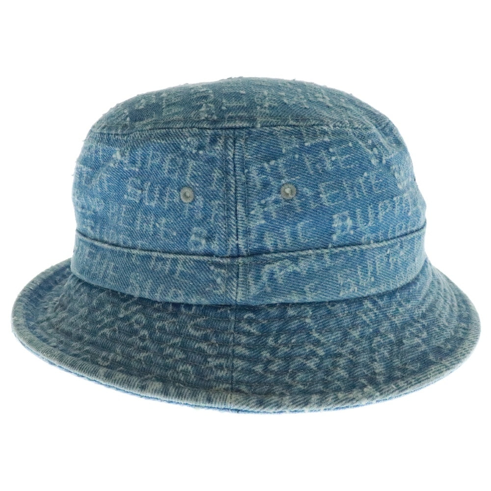 SUPREME(シュプリーム) 24AW Needle Punch Denim Crusher ニードル パンチ デニム クラッシャー バケットハット 帽子 インディゴ