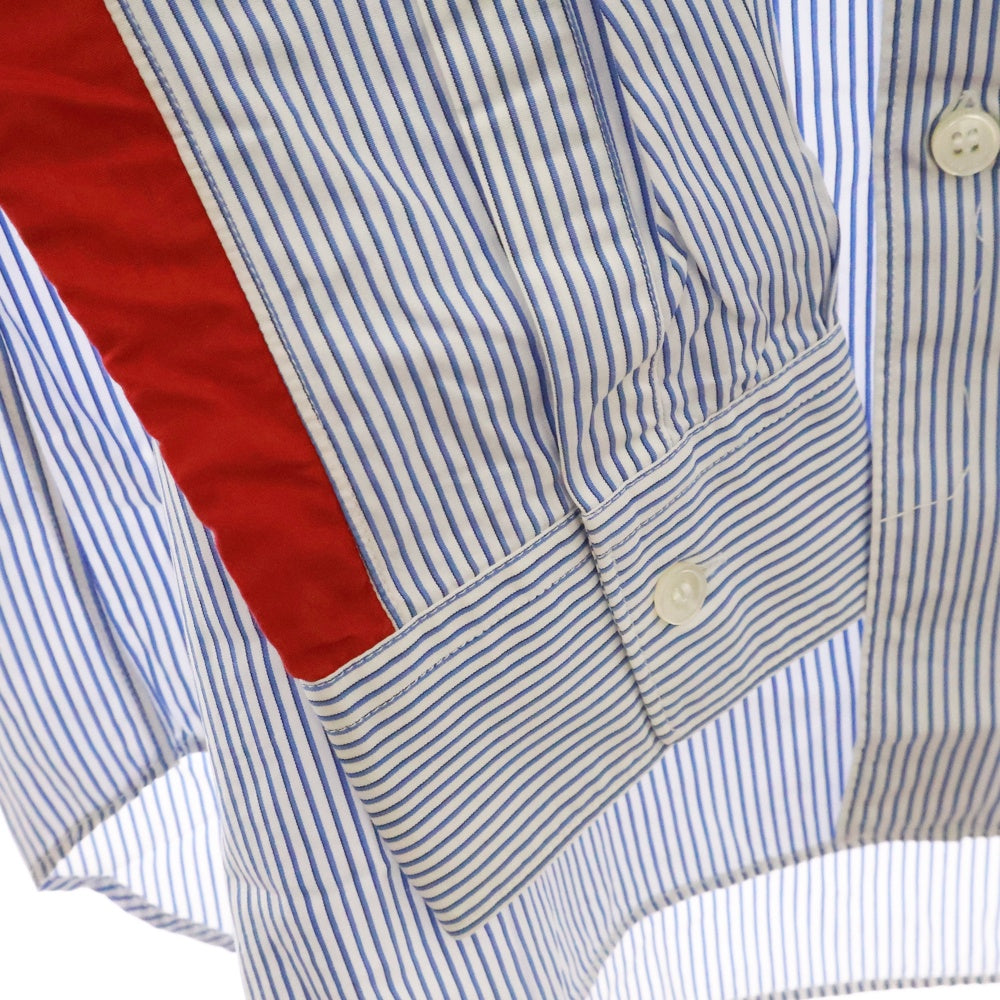 SUPREME(シュプリーム) 12SS×COMME des GARCOMS SHIRT GUSSET SHIRT コムデギャルソン ガセットシャツ ストライプ長袖シャツ ブルー S27SS12