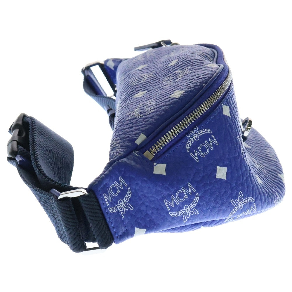 MCM(エム シー エム) Belt Bag Small ヴィセトス ウエストバッグ ベルトバッグ ブルー MMZASFI05H1001