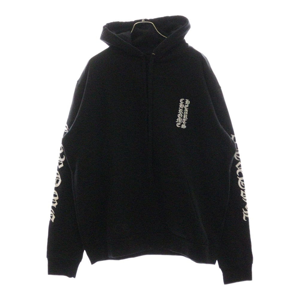 CHROME HEARTS(クロムハーツ) SWTSHRT PLVR アームロゴプリント スウェット プルオーバーパーカー ブラック