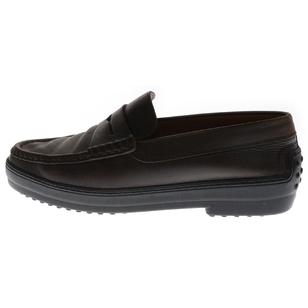 TOD'S(トッズ) ゴンミーニ ドライビング レザー コインローファー ブラウン