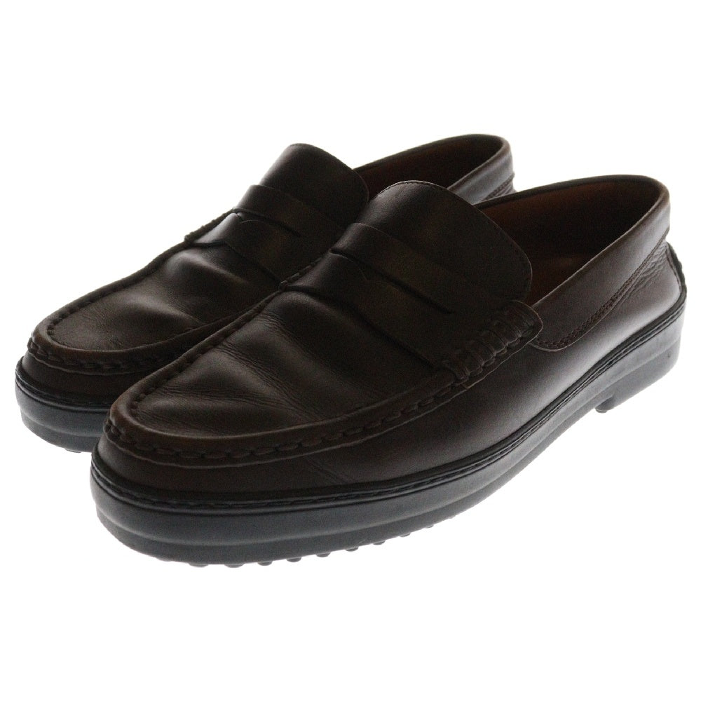 TOD'S(トッズ) ゴンミーニ ドライビング レザー コインローファー ブラウン