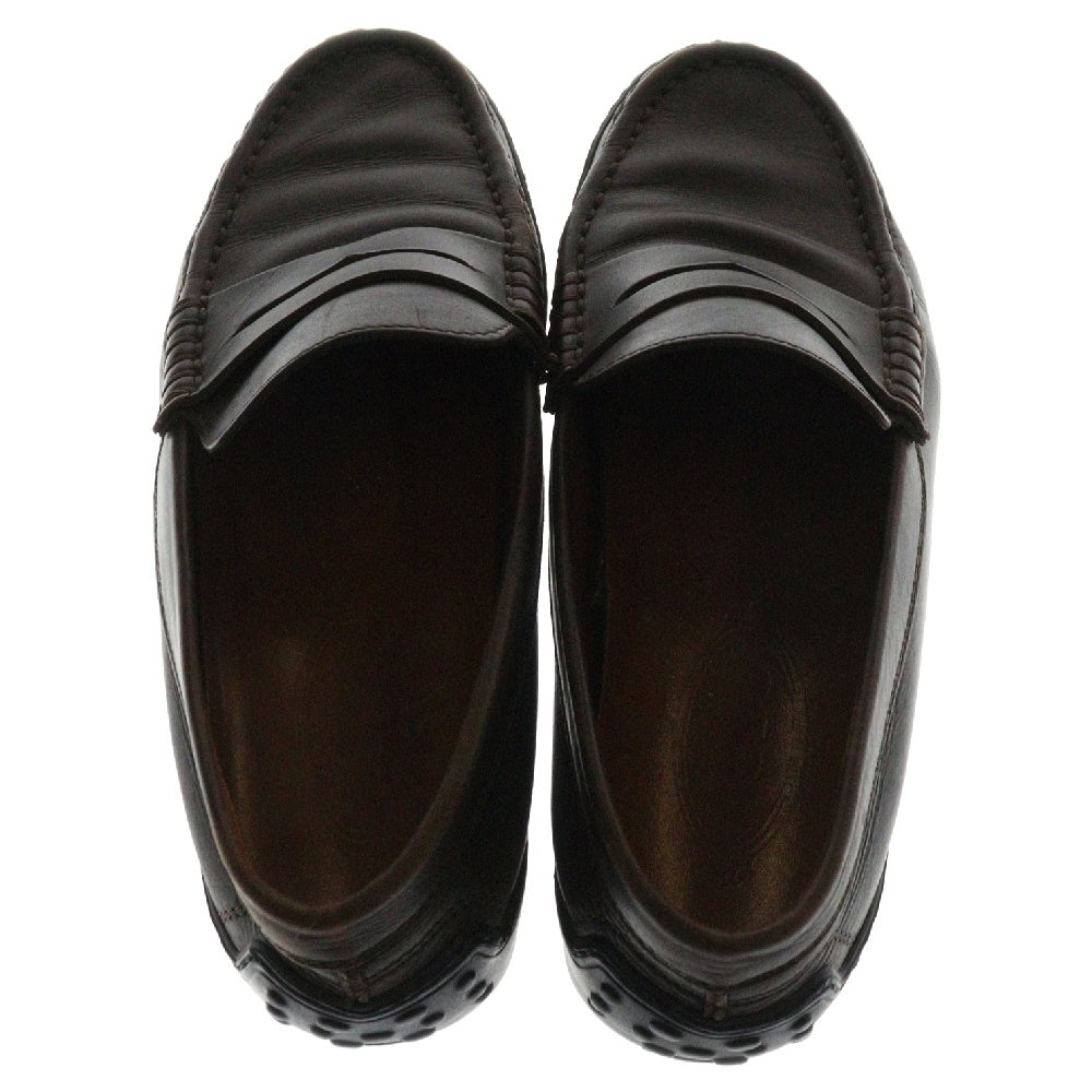 TOD'S(トッズ) ゴンミーニ ドライビング レザー コインローファー ブラウン