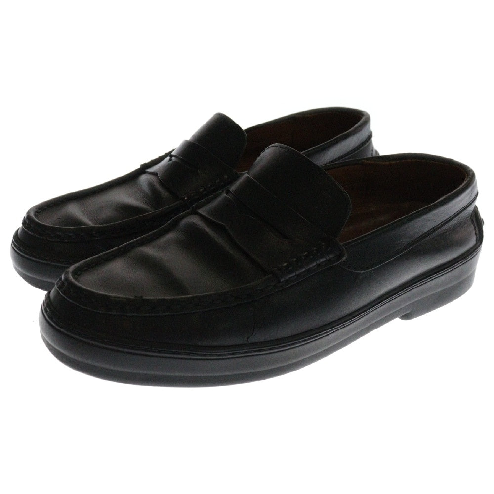 TOD'S(トッズ) レザー コイン ローファー ブラック