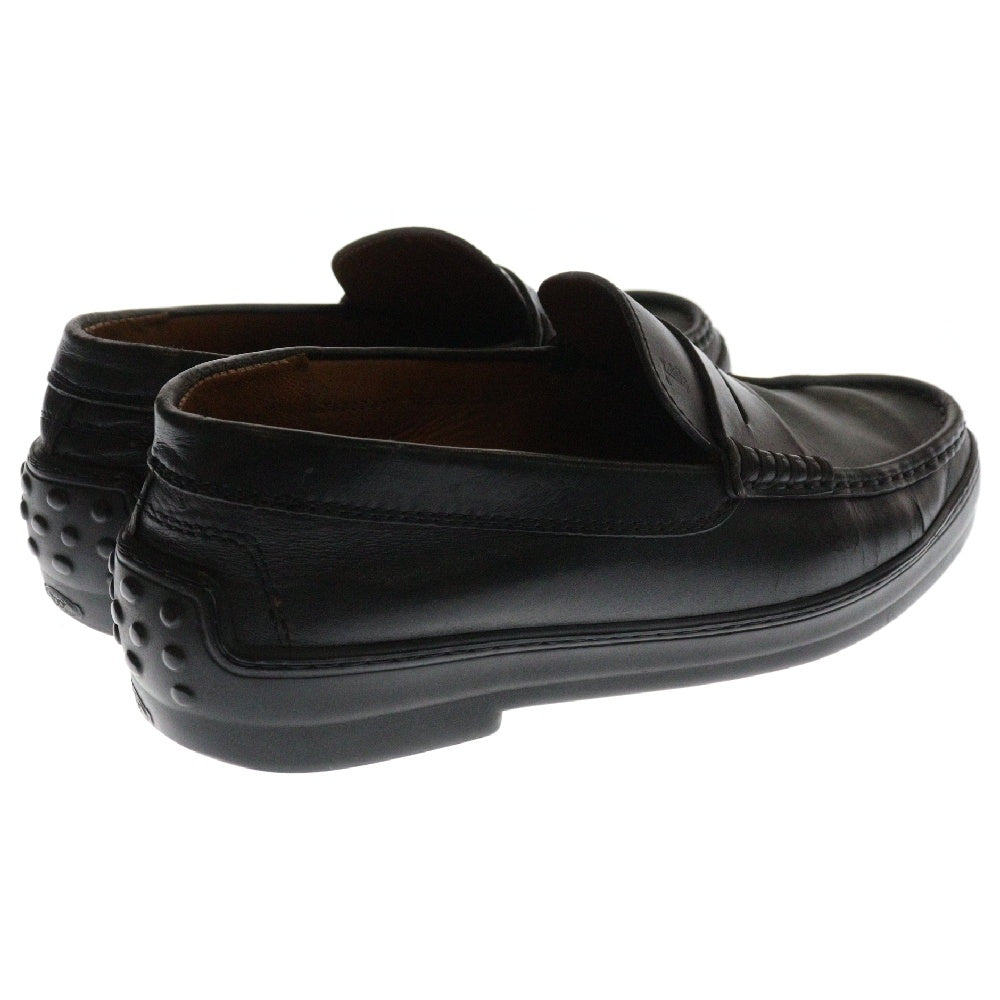 TOD'S(トッズ) レザー コイン ローファー ブラック