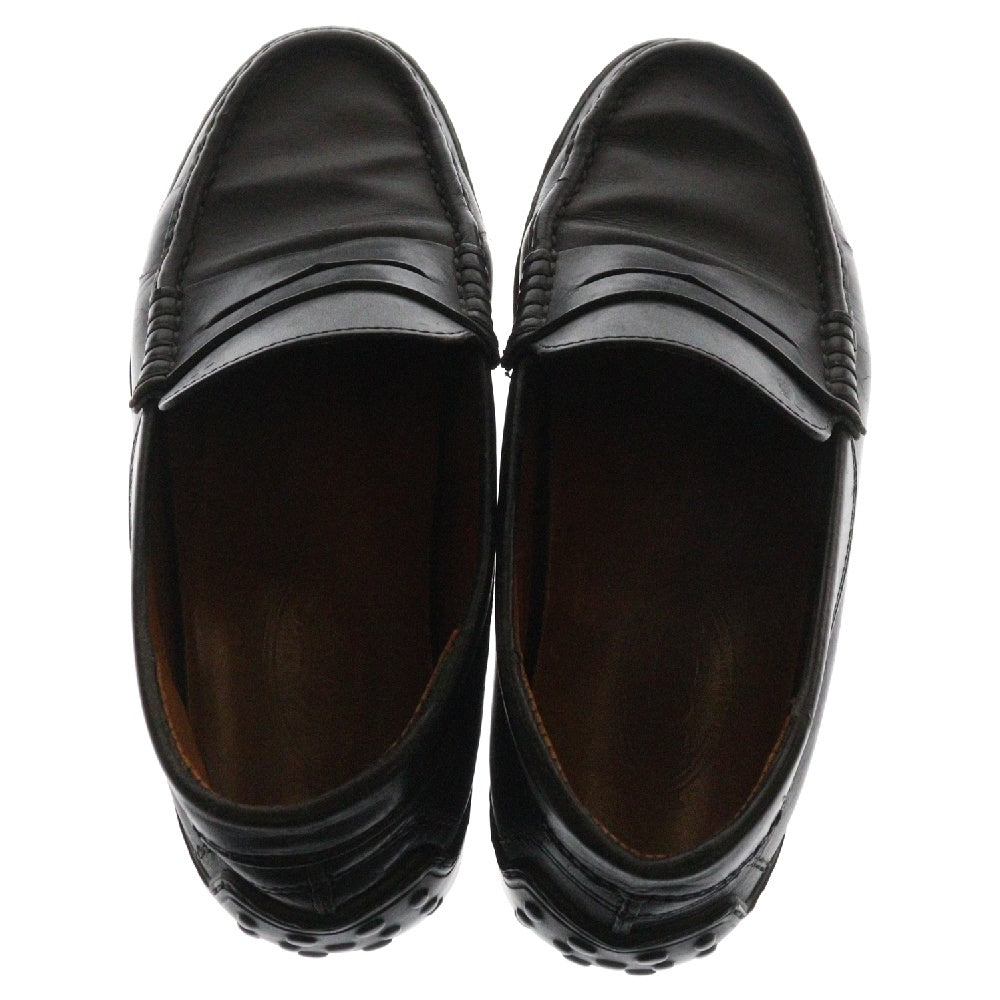 TOD'S(トッズ) レザー コイン ローファー ブラック