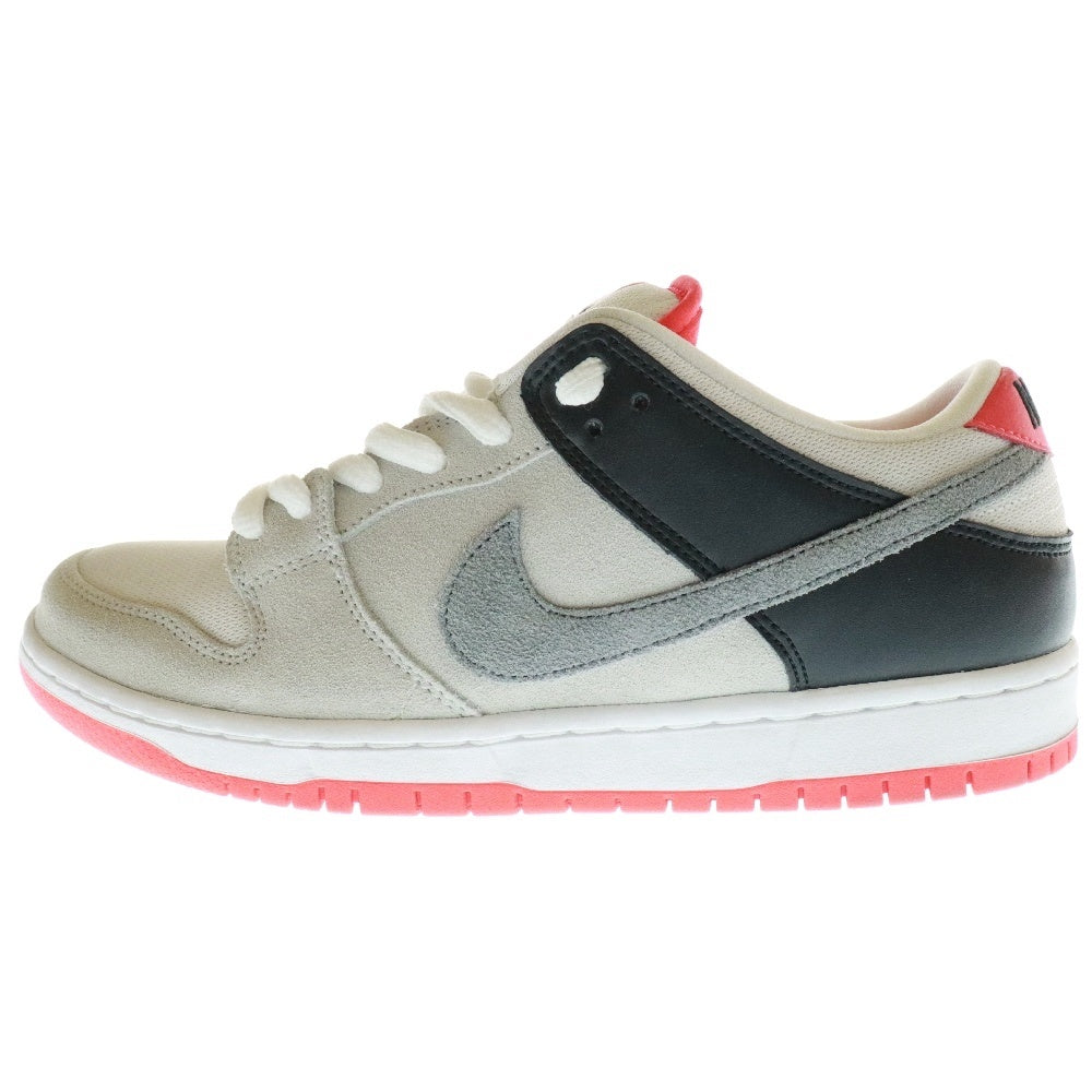 NIKE SB(ナイキエスビー) DUNK LOW PRO ISO INFRARED ダンク プロ インフラレッド ローカットスニーカー グレー/レッド US9/27cm CD2563-004
