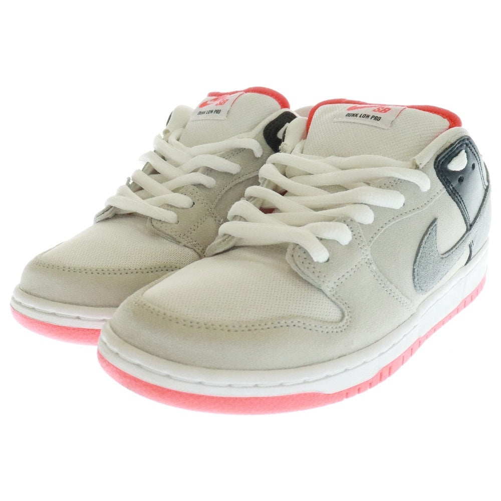 NIKE SB(ナイキエスビー) DUNK LOW PRO ISO INFRARED ダンク プロ インフラレッド ローカットスニーカー グレー/レッド US9/27cm CD2563-004